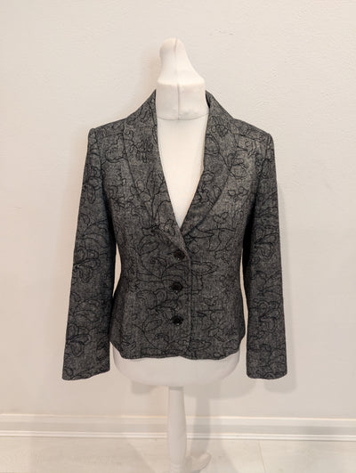 First Ave Grey Print Jacket 14