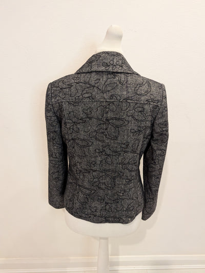 First Ave Grey Print Jacket 14