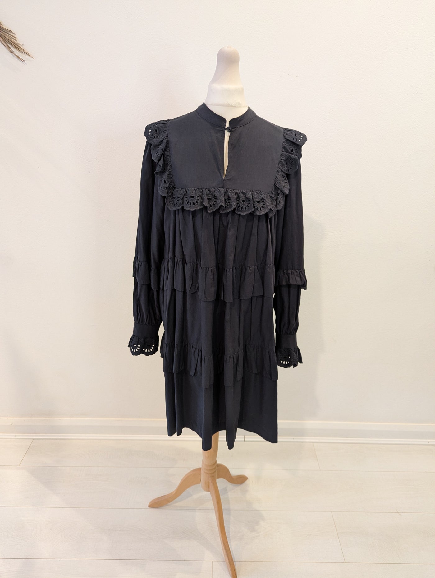 Part Two Charcoal Ruffle Dress 36