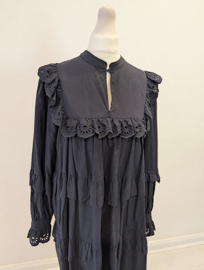 Part Two Charcoal Ruffle Dress 36