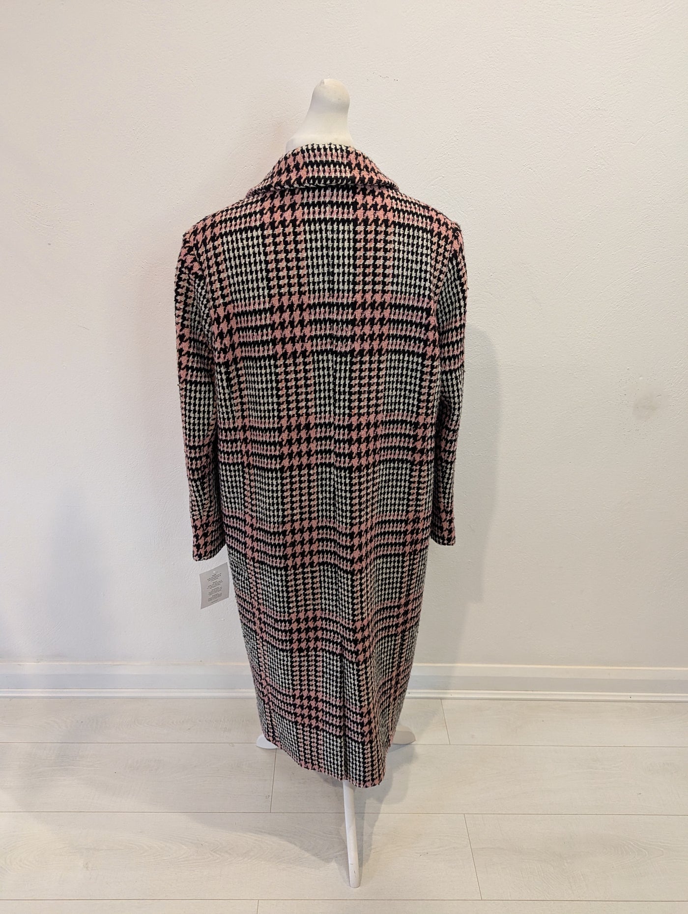 Baukjen Blush/Black Check Coat 14 NWT RRP £339