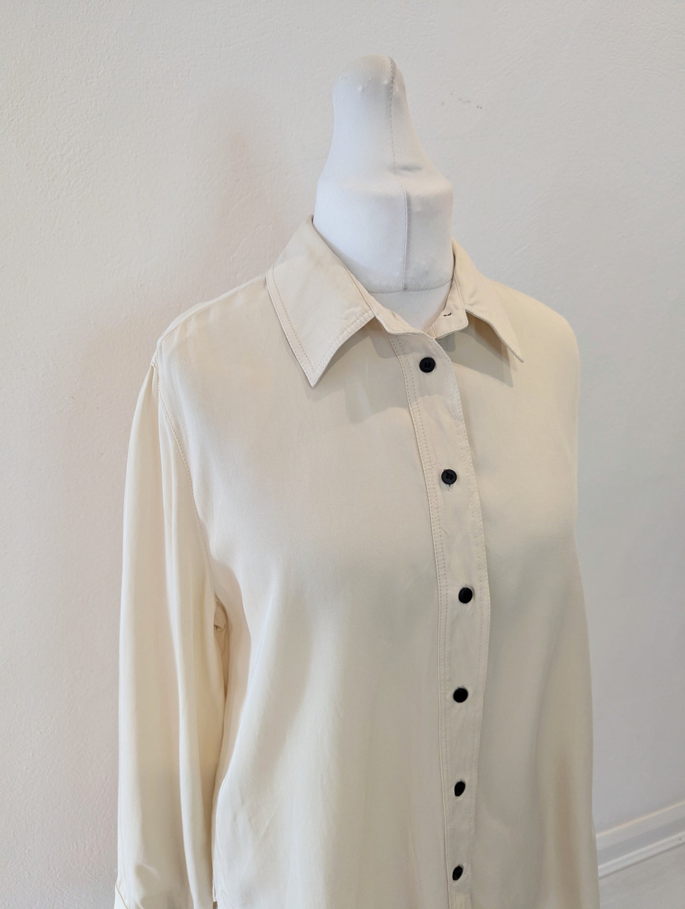 Massimo Dutti Cream Shirt Size Large