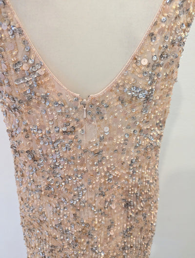 French Connection Blush Sequin Dress 10