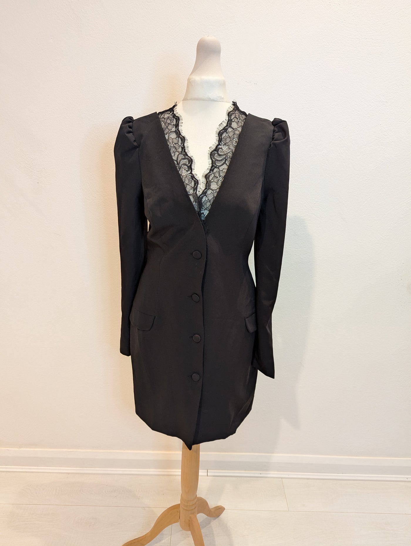 Peace & Love Black Blazer dress 10 NWT