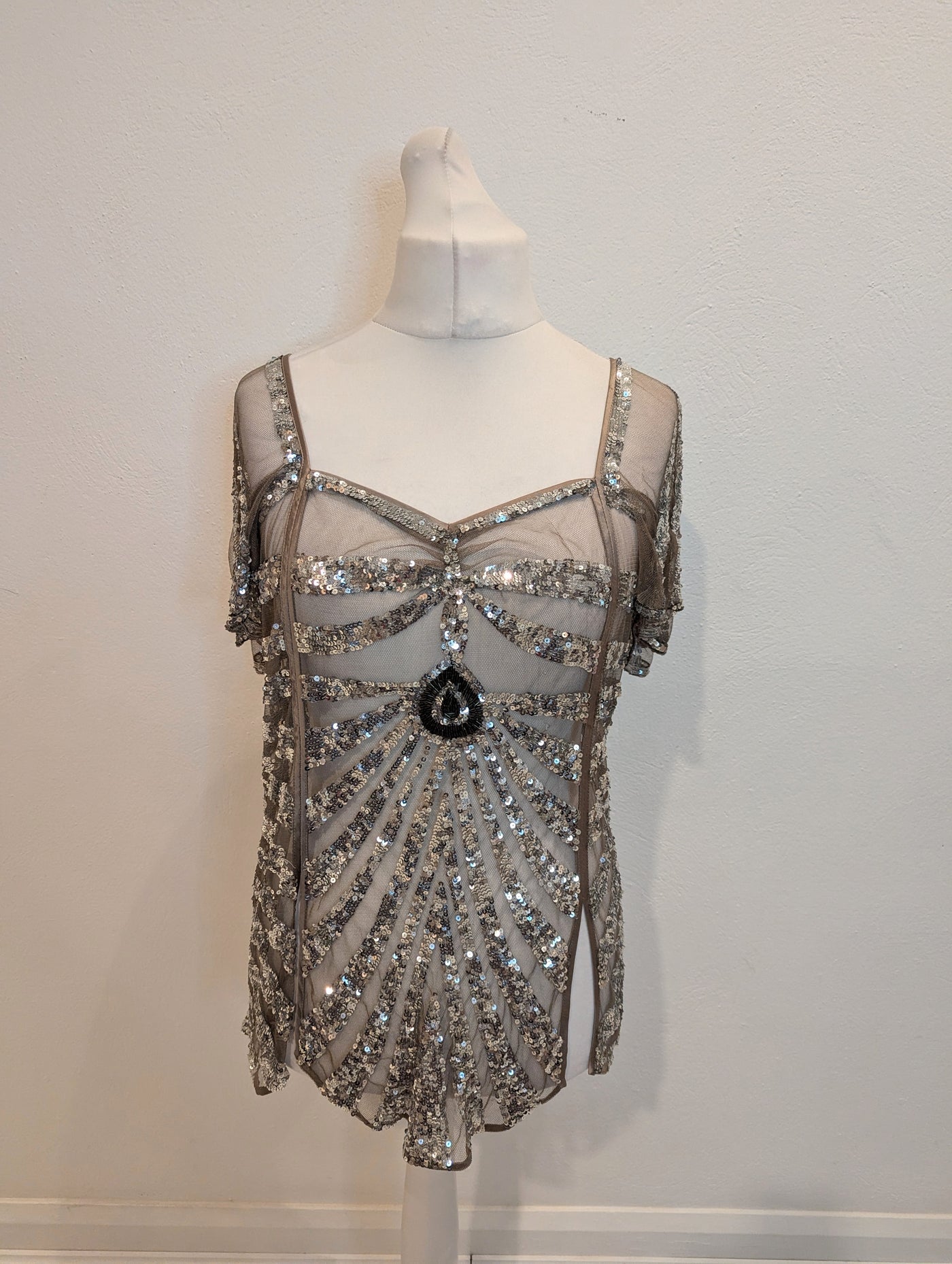 Temperley Sheer Sequin Top 12