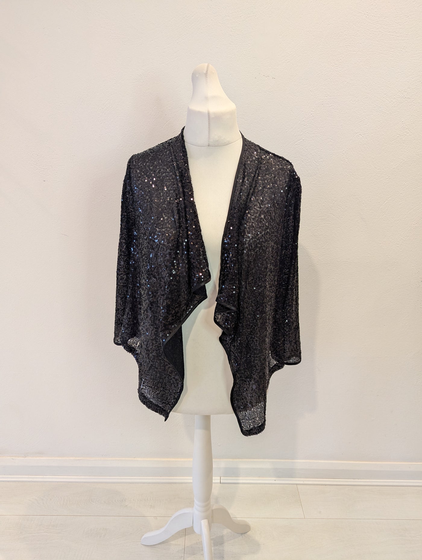 Next Black Sequin Shrug 12