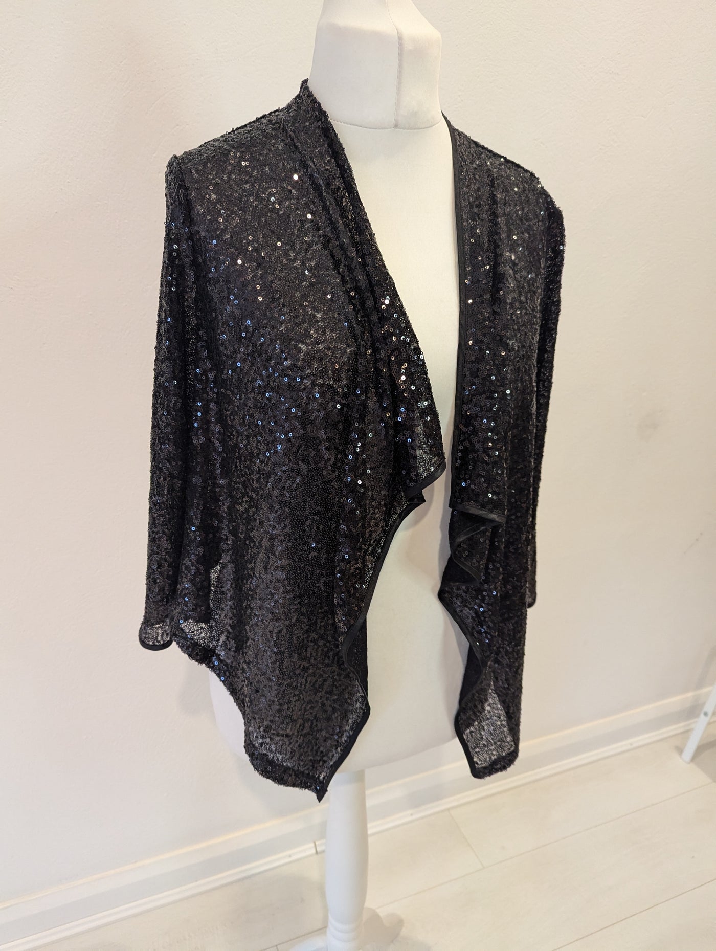 Next Black Sequin Shrug 12