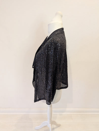 Next Black Sequin Shrug 12