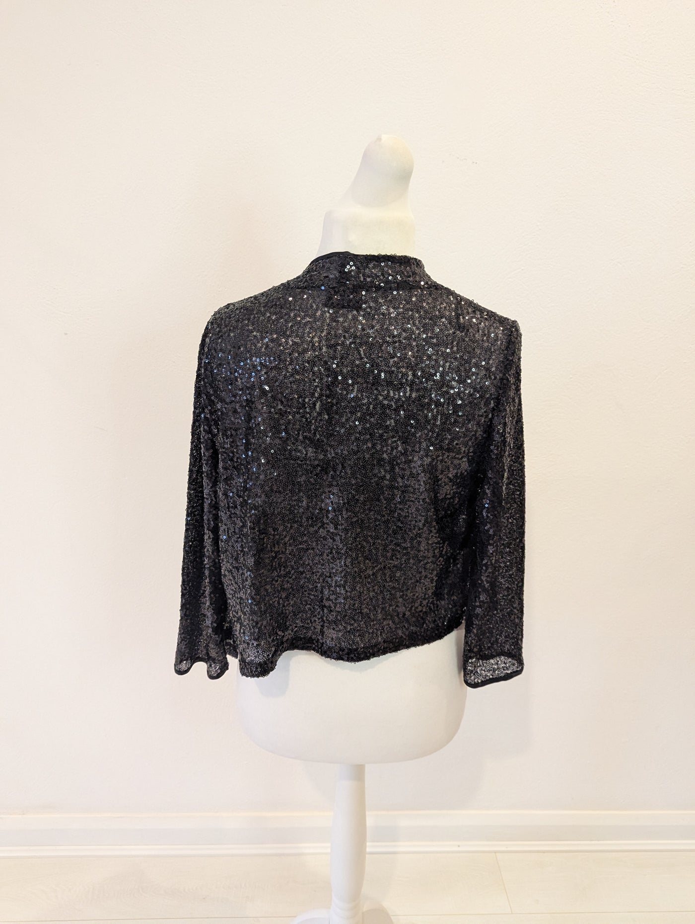 Next Black Sequin Shrug 12