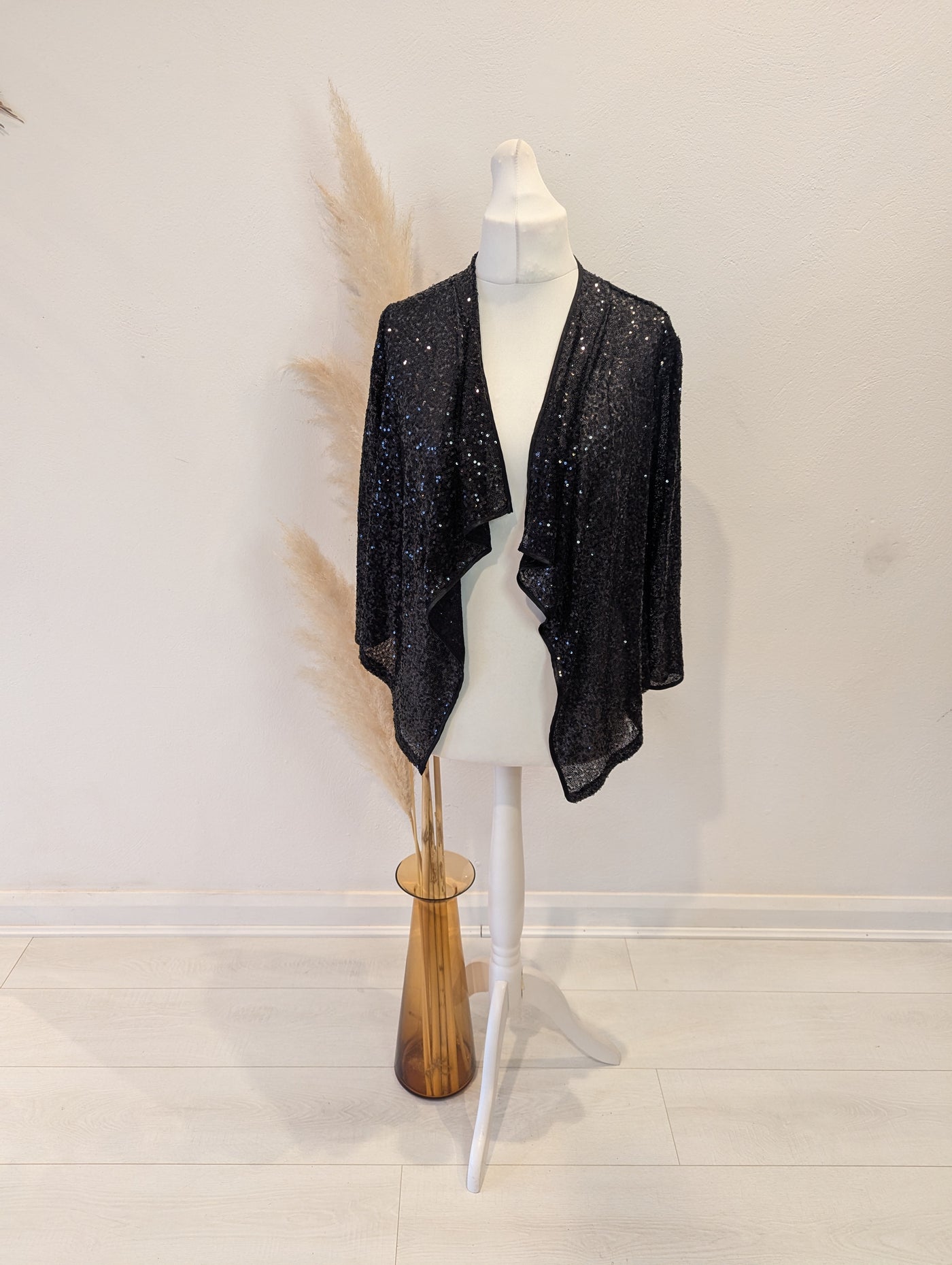 Next Black Sequin Shrug 12