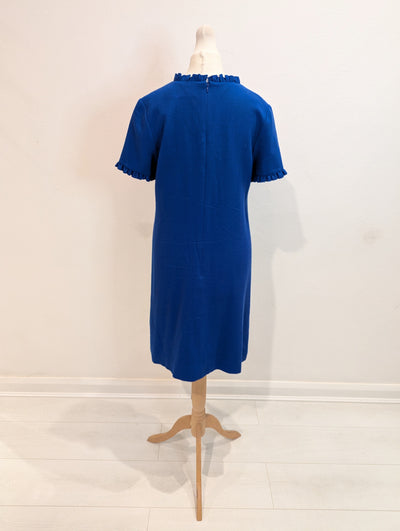 Goat Cobalt Ruffle neck Dress 8