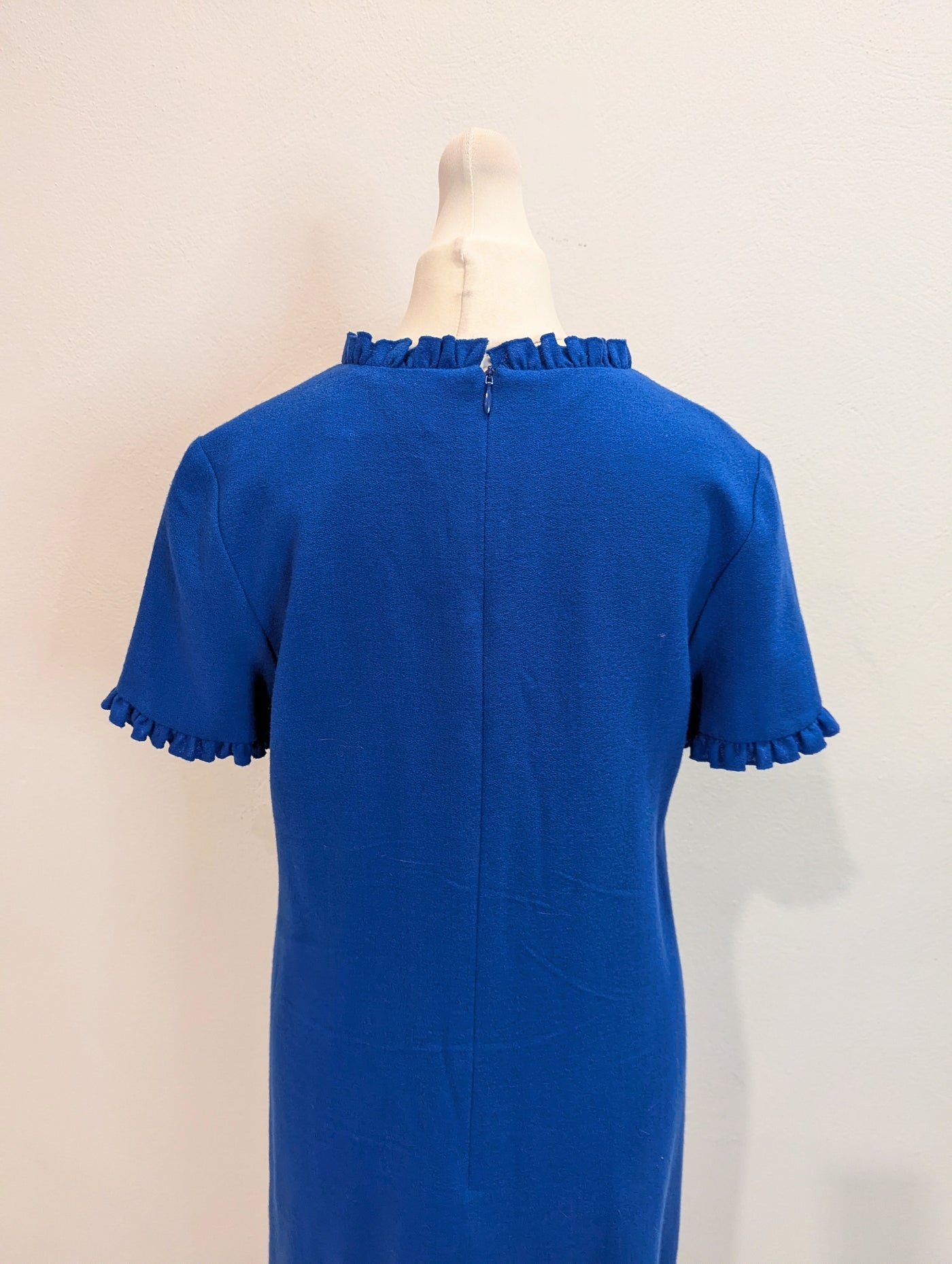 Goat Cobalt Ruffle neck Dress 8