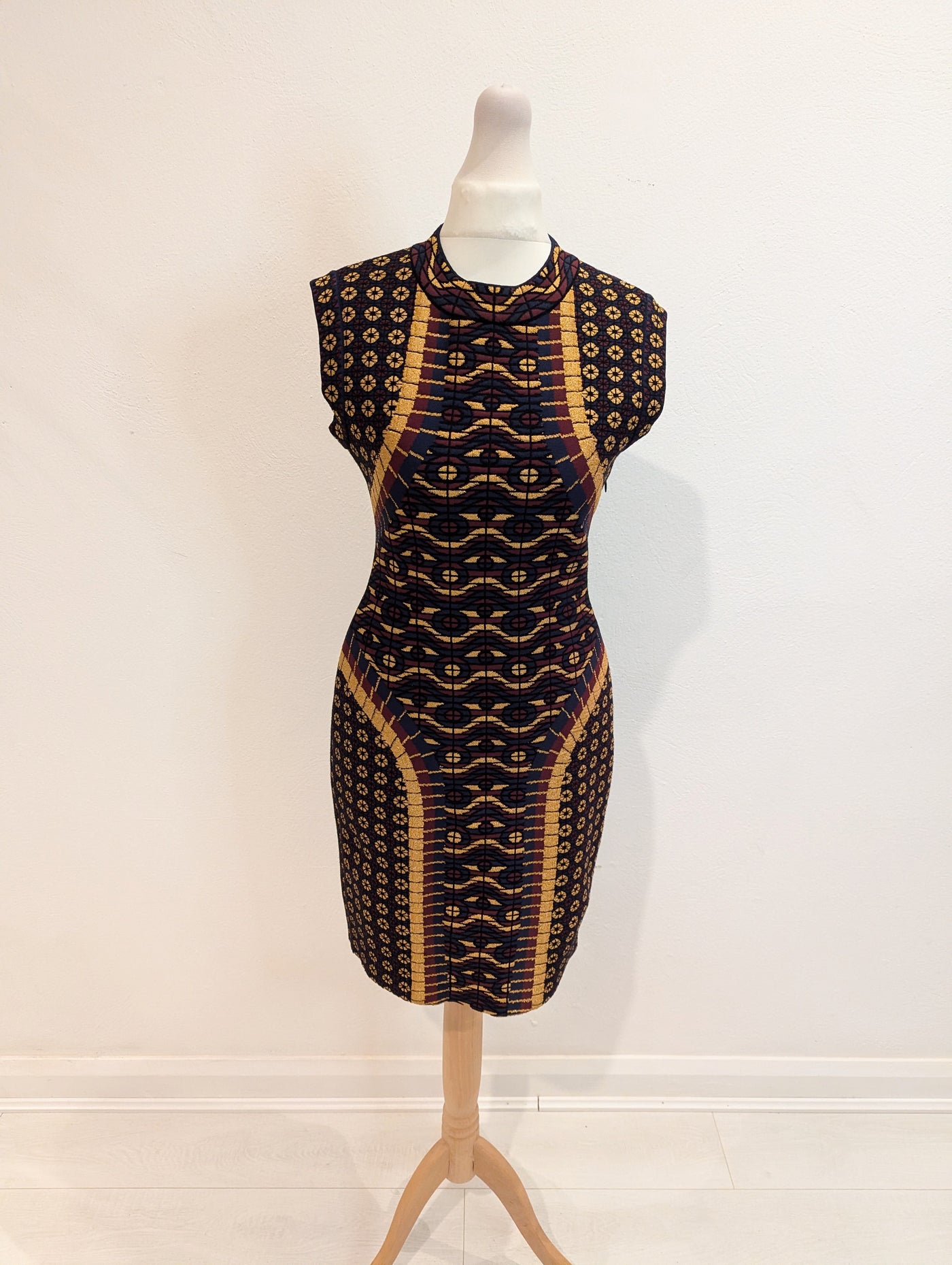 Alaia Abstract Mini Bodycon Dress Size 38