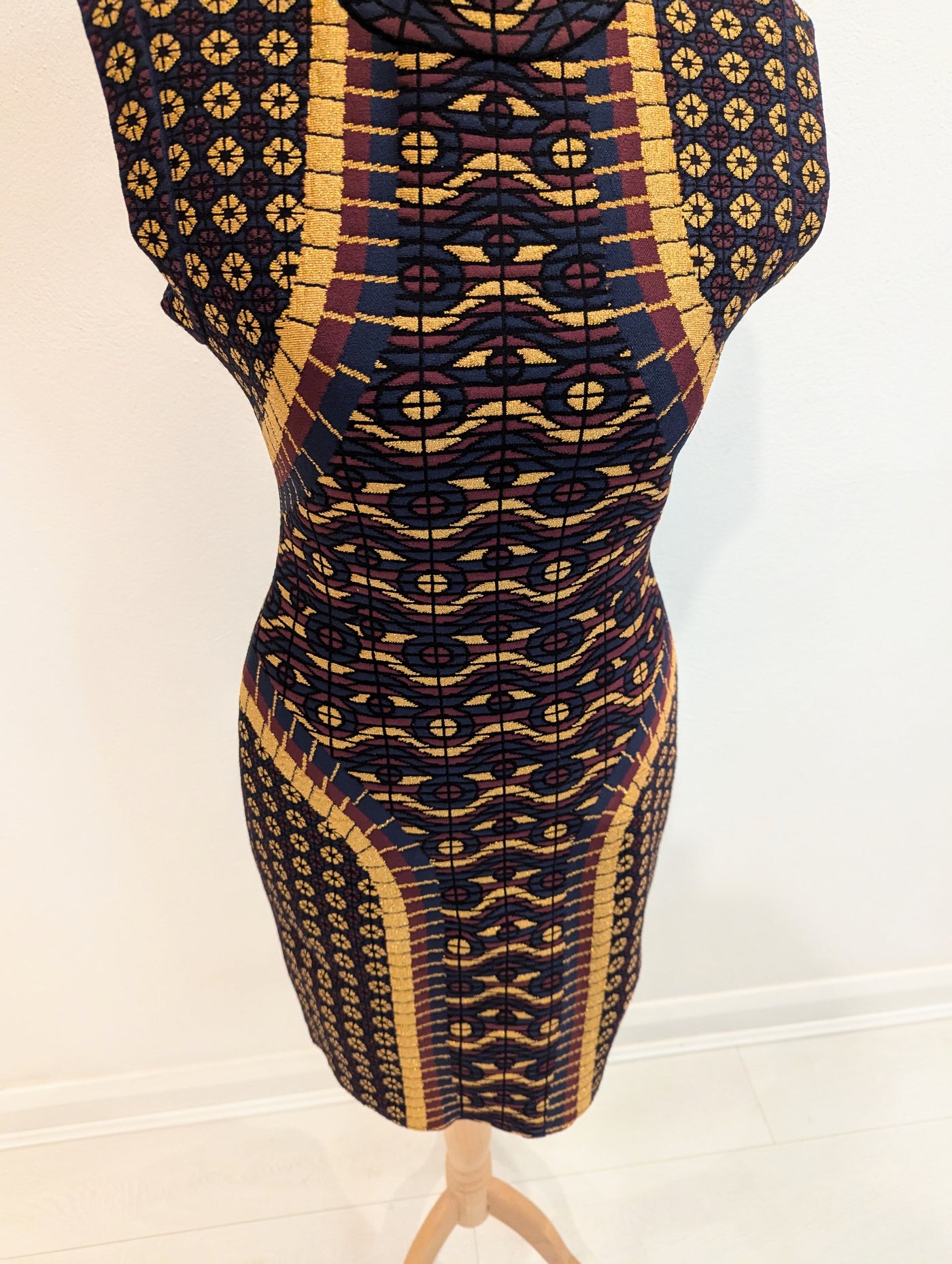 Alaia Abstract Mini Bodycon Dress Size 38