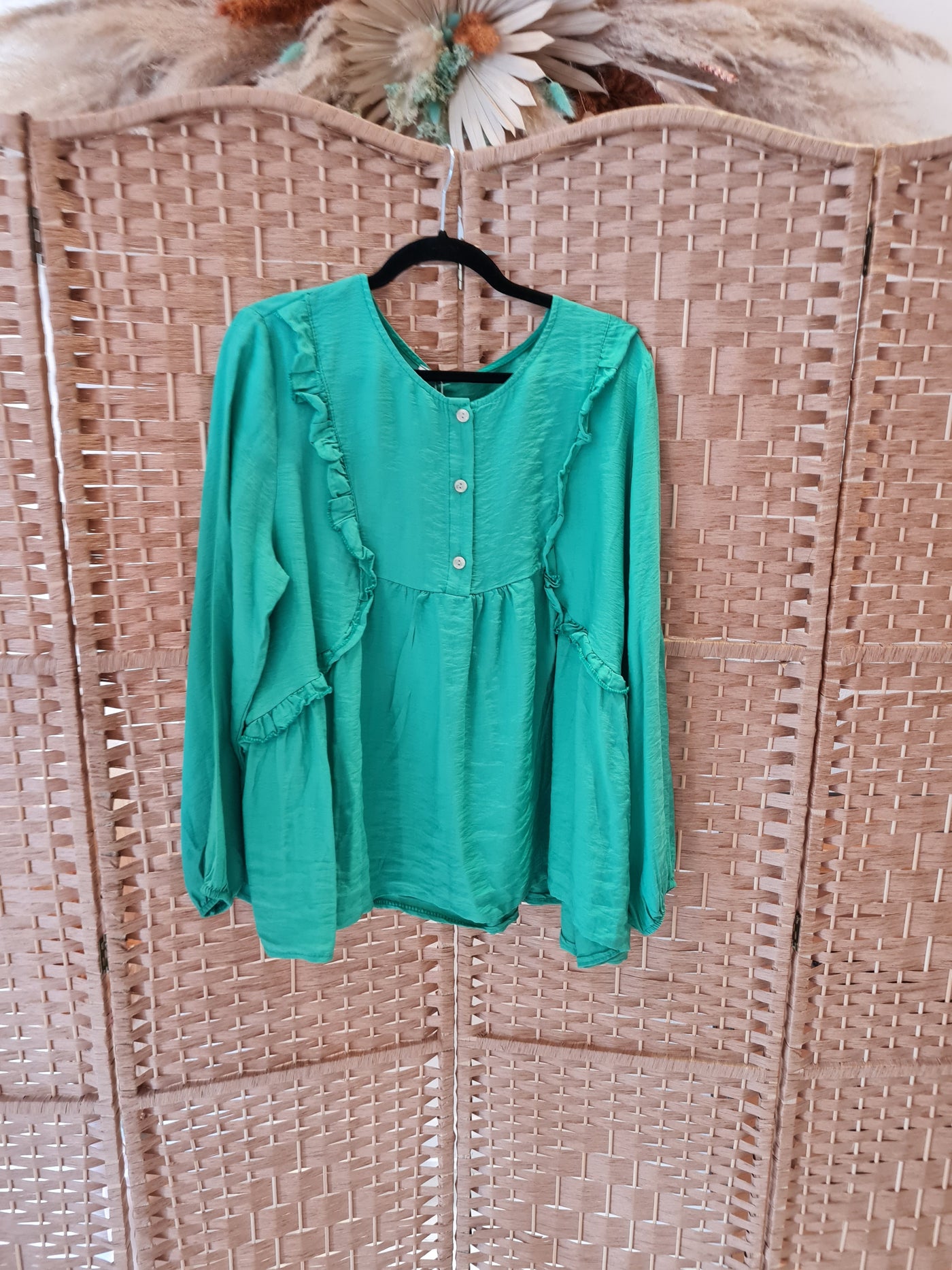 Prairie blouse in green