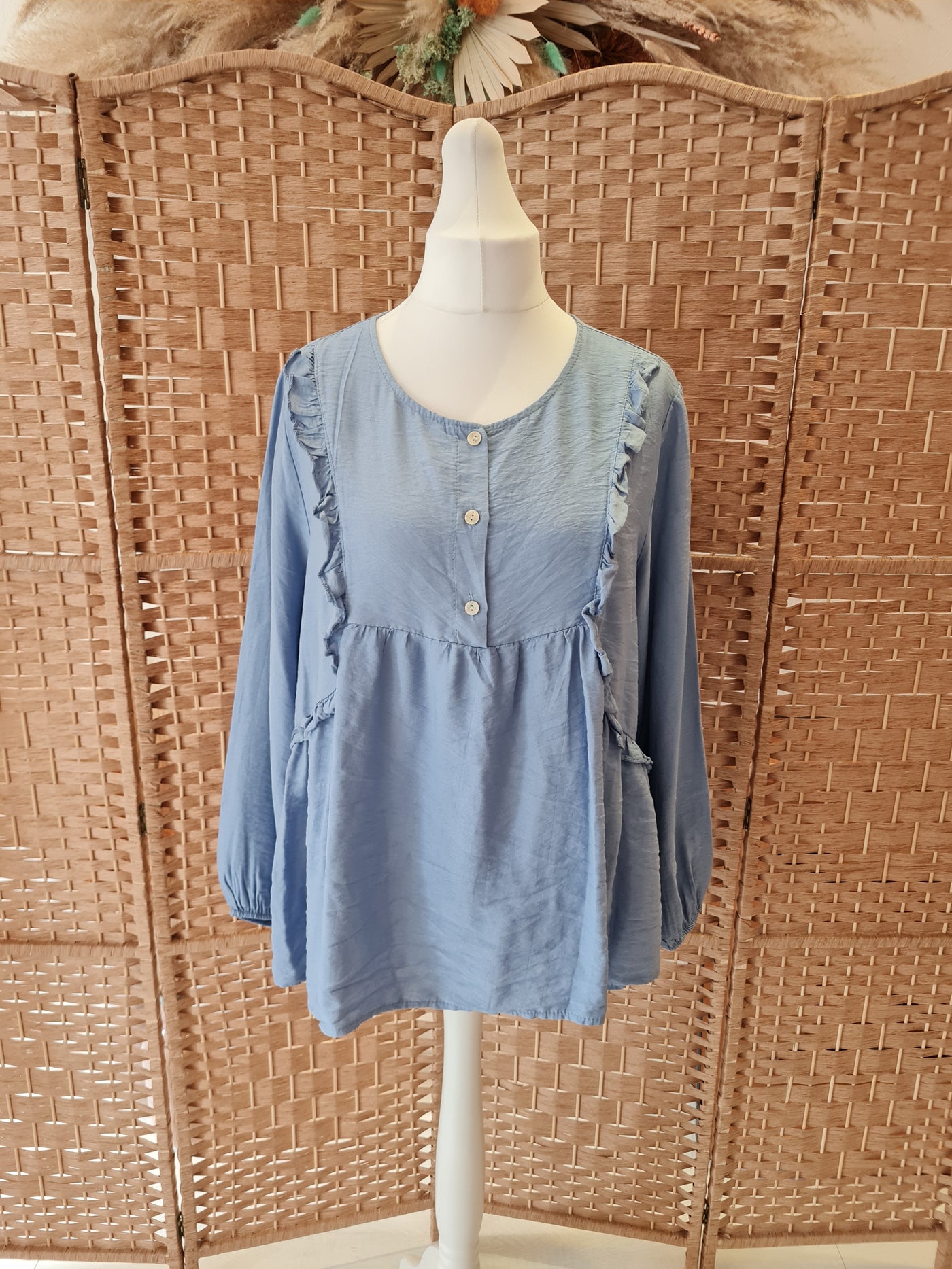Prairie blouse in blue