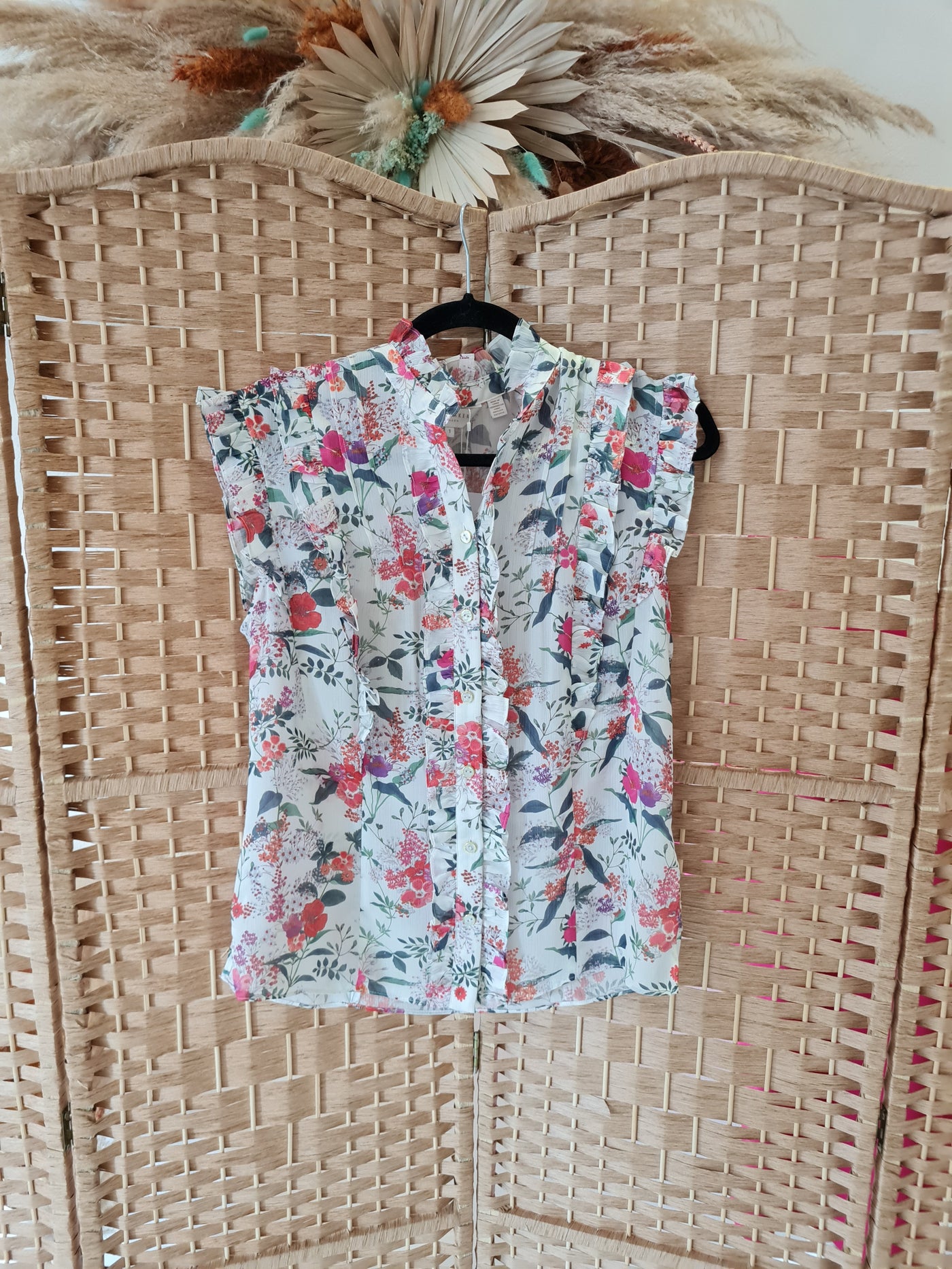 Ted Baker Ruffle floral Top 8