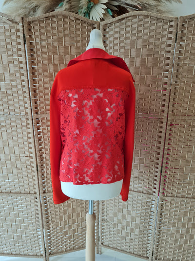 Marc Cain Red lace top & Jacket M/L