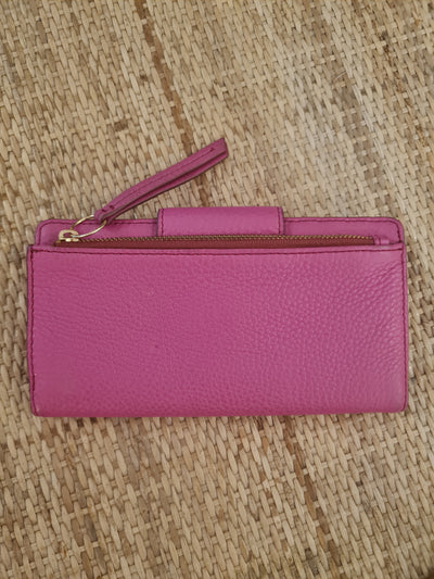Fossil pink leather purse