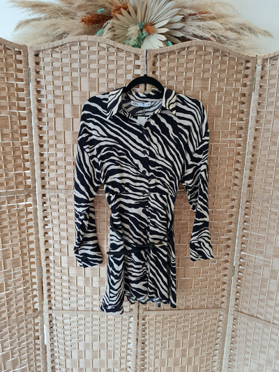 Zara Animal print Dress XS NWT £45.99
