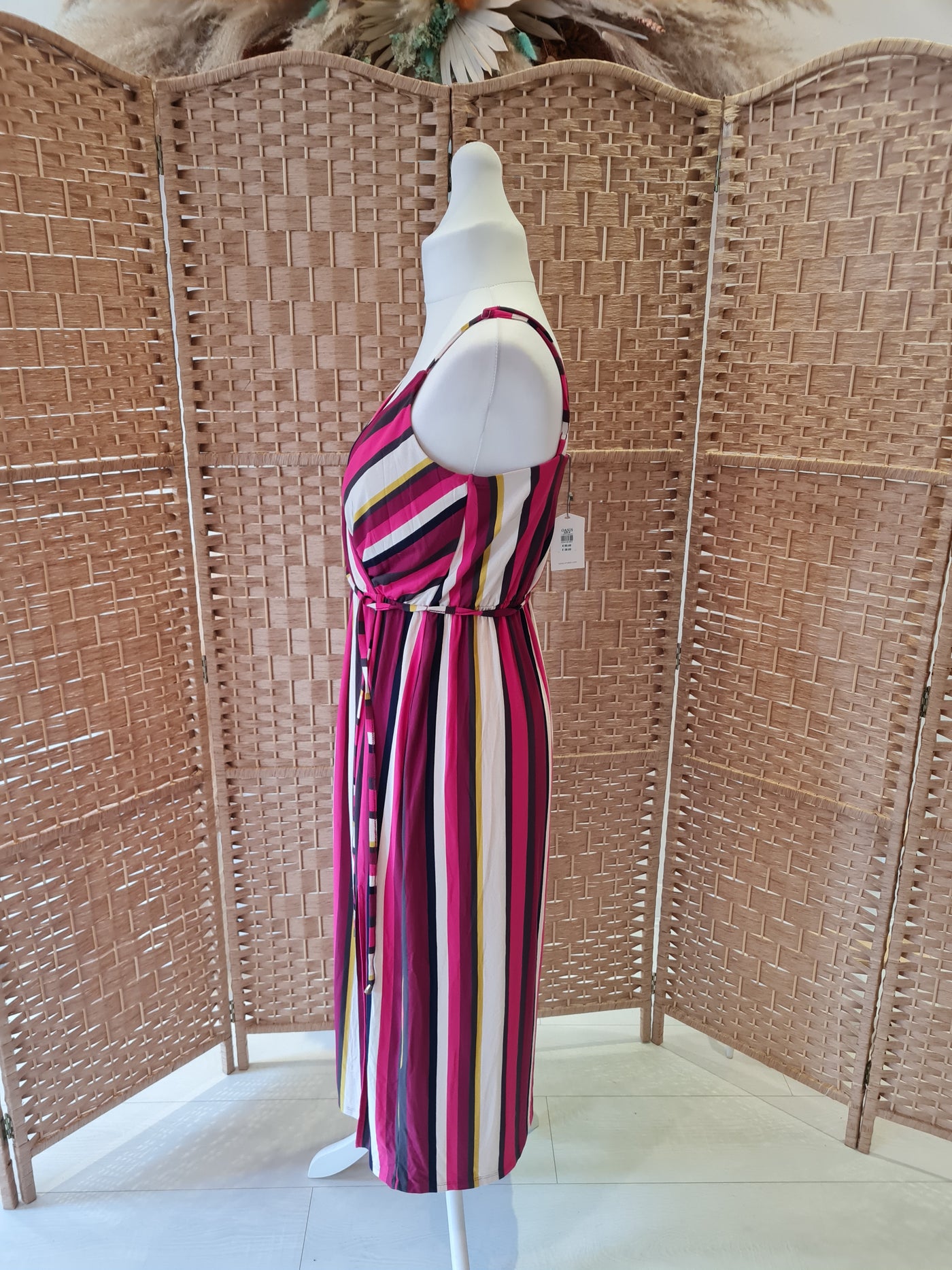 Oasis striped maxi dress M NWT RRP £38