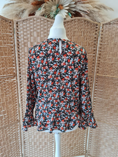 Coast long sleeved floral top 14 NWT
