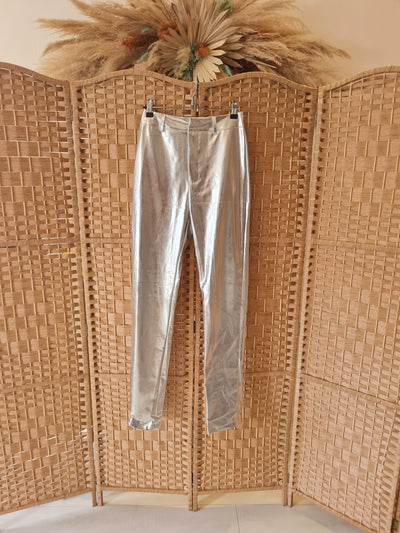 Ego Silver Trousers 6 NWT