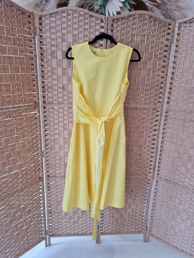 Hobbs yellow dress 14