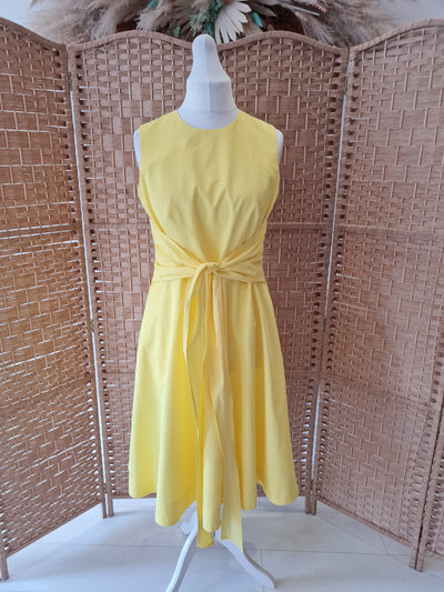 Hobbs yellow dress 14