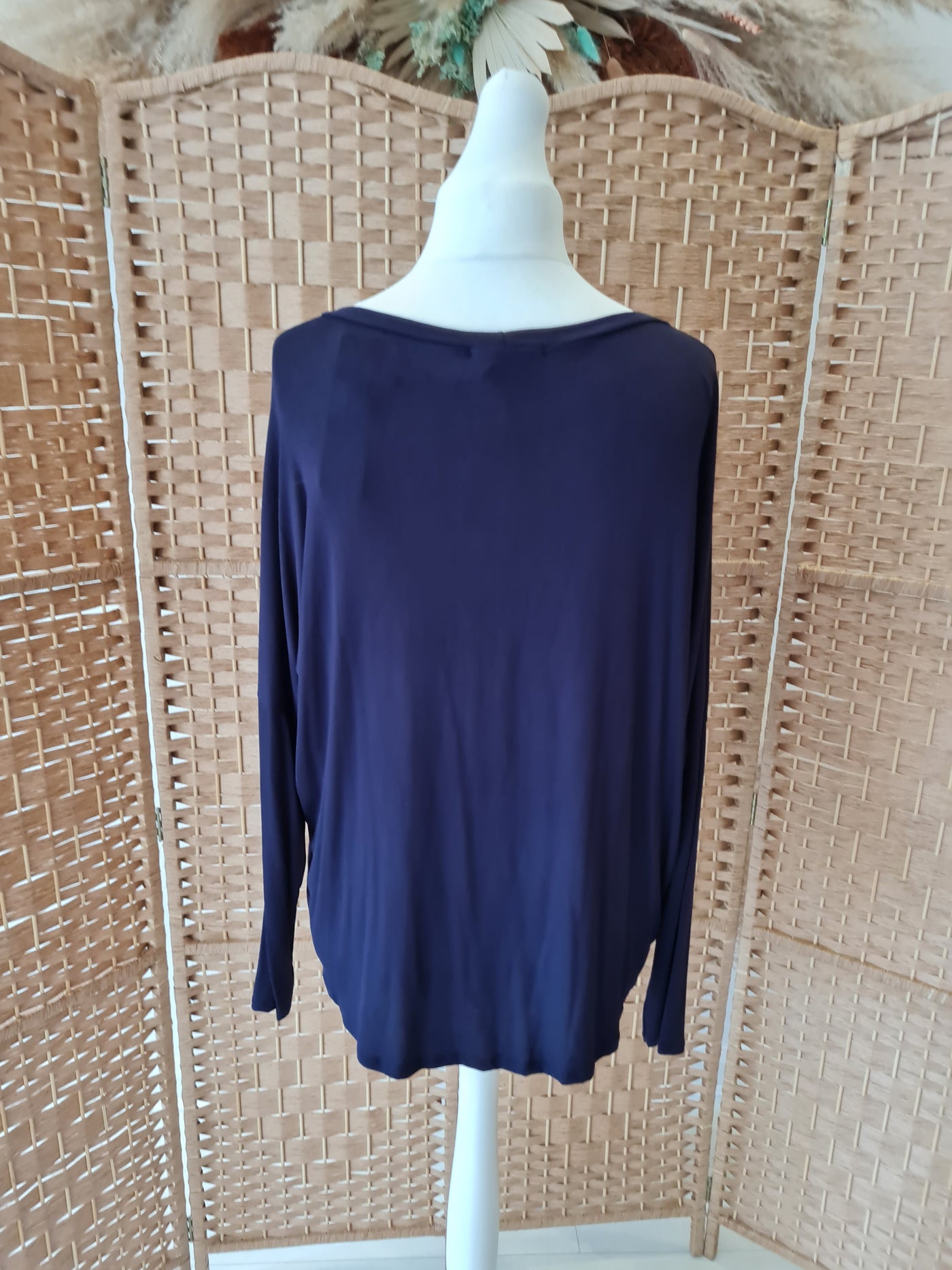 Basic jersey top in navy