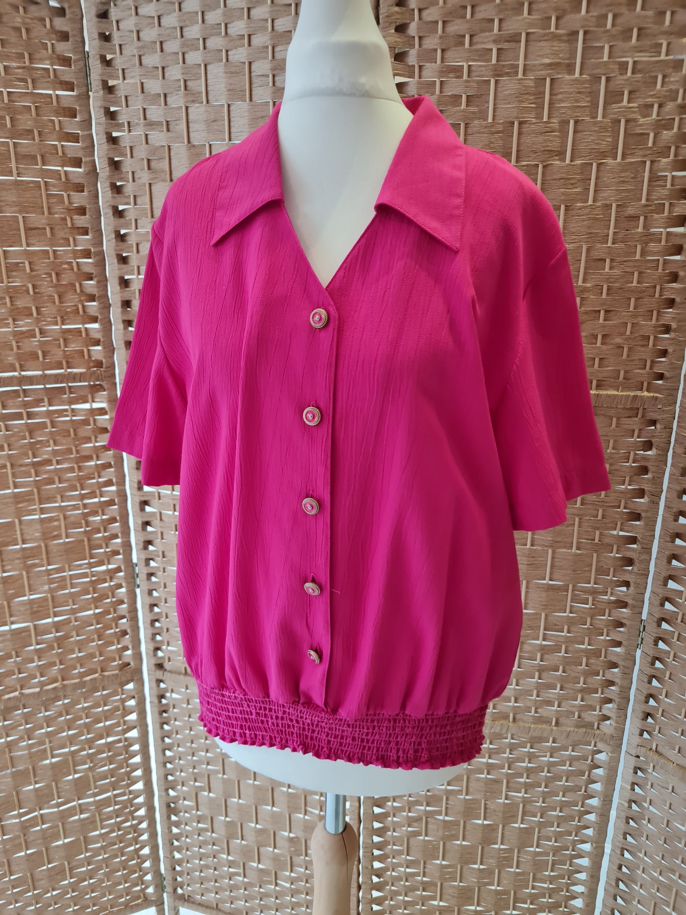 1980s Lauren Lee Pink Top 10/12