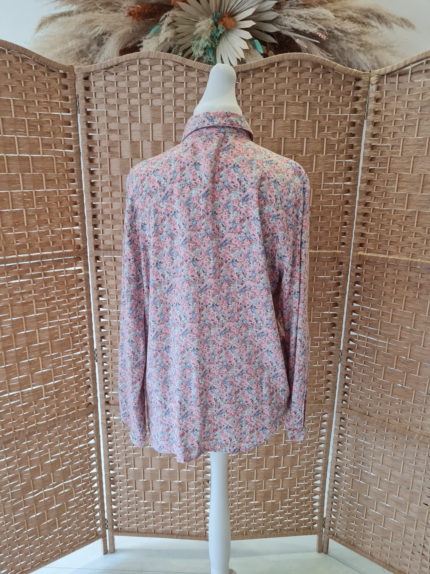 pink floral blouse 14/16