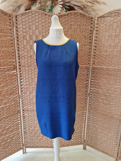 Vicolo - Royal Blue with Yellow V Dress M