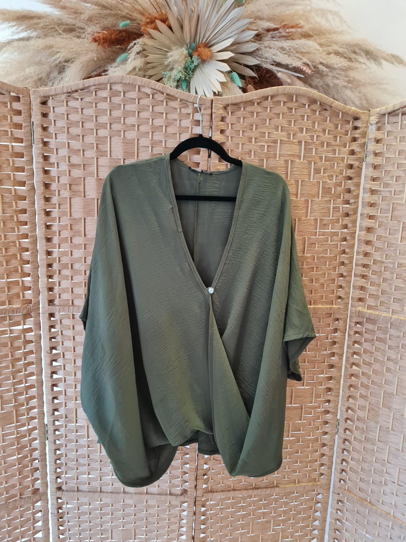 Chelsea draped top khaki