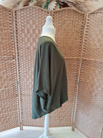 Chelsea draped top khaki