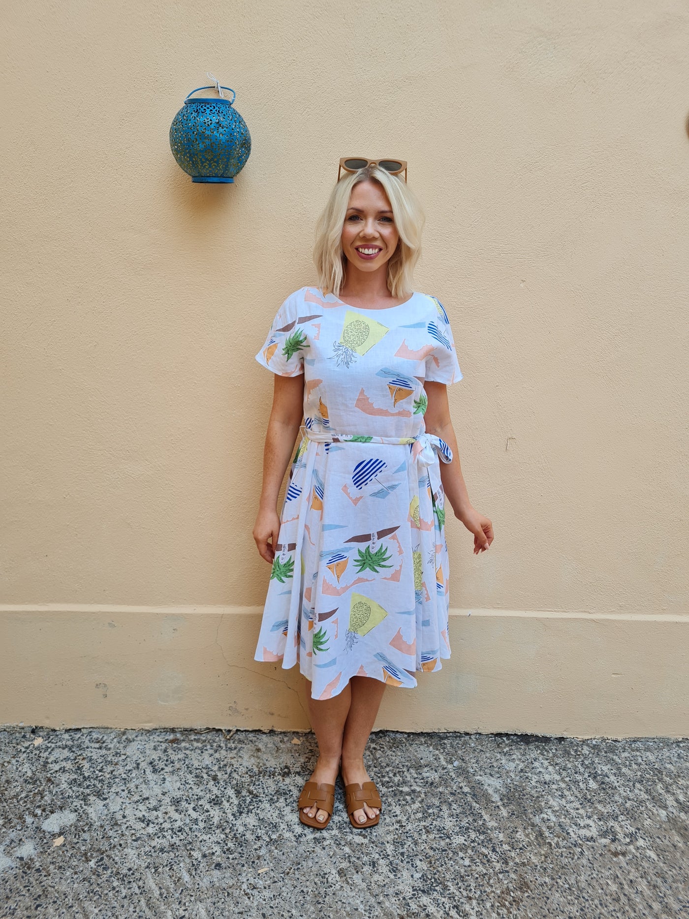Hobbs Multi Print Dress Size 12