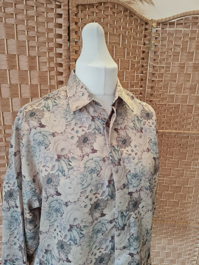 Tippos Silver Shirt with Roses
