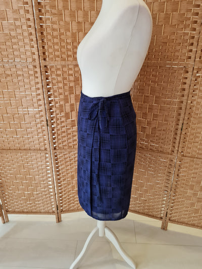 Blue wrap skirt – 1990s