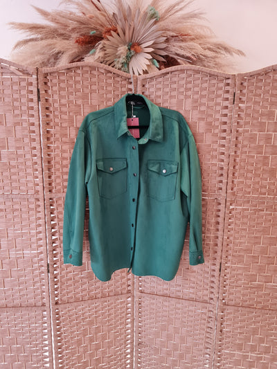 Zara Green Shacket Xl