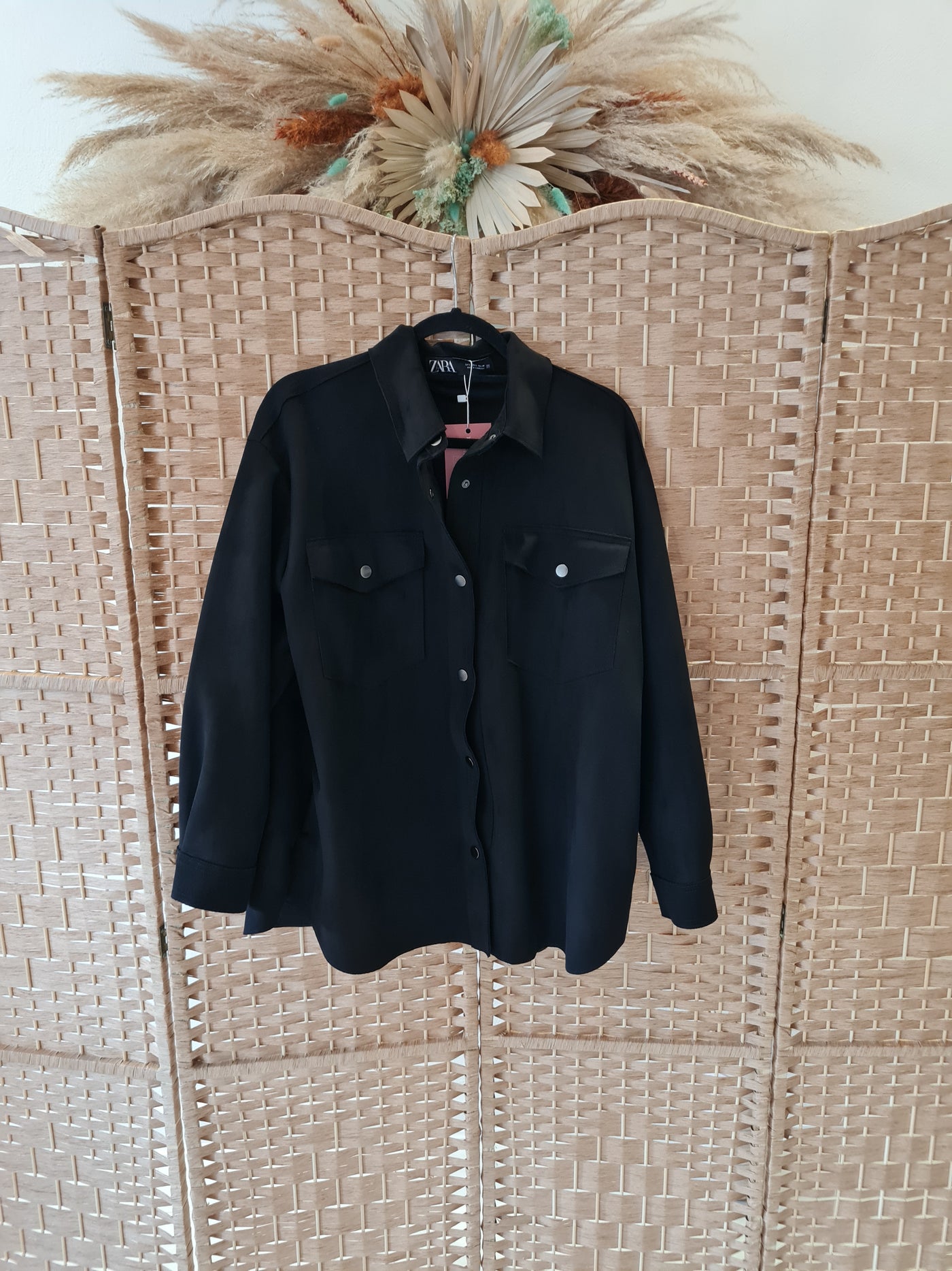 Zara Black Shacket Xl – The Wardrobe - Main Image