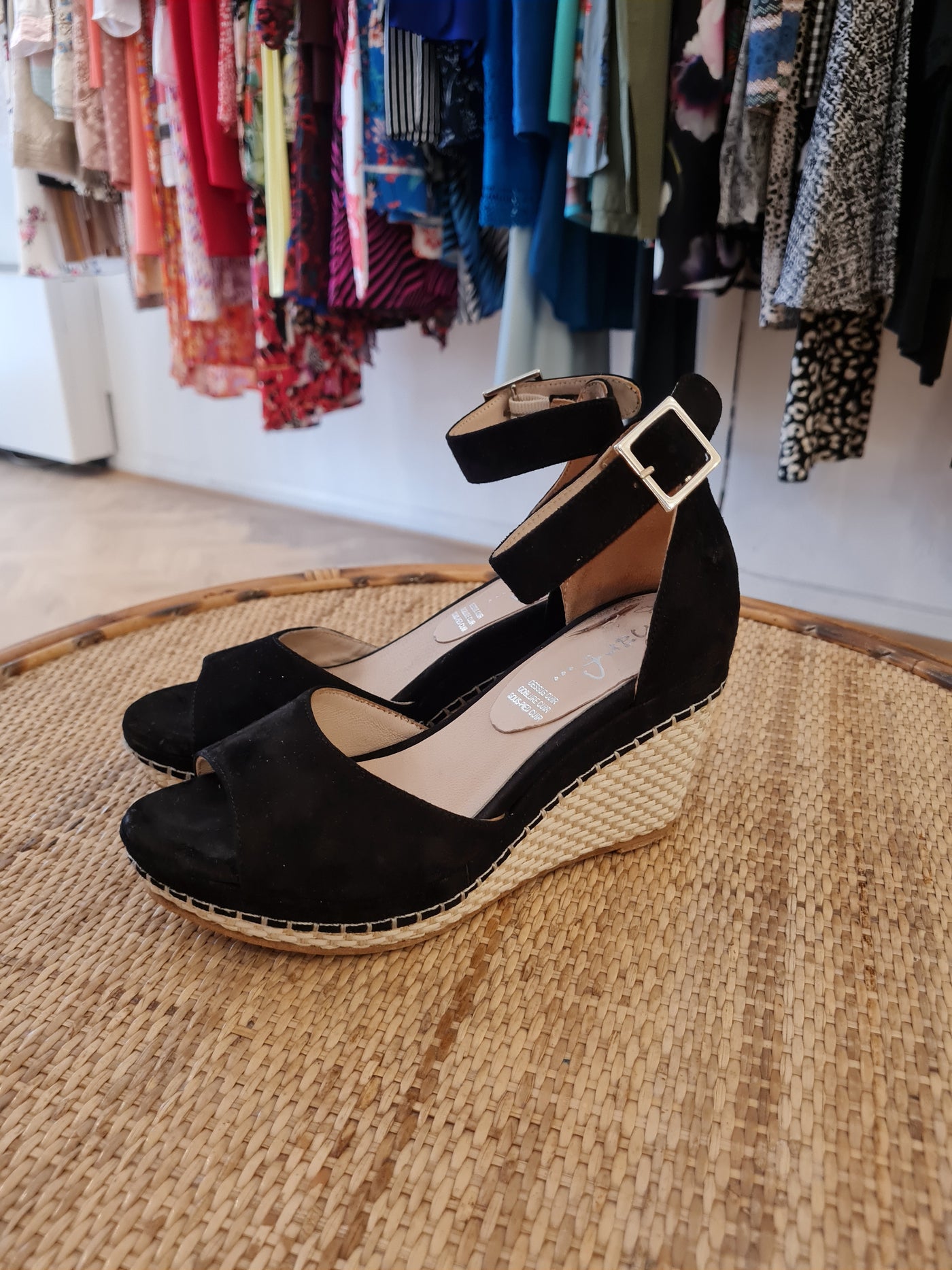 Narf Black Wedges 3