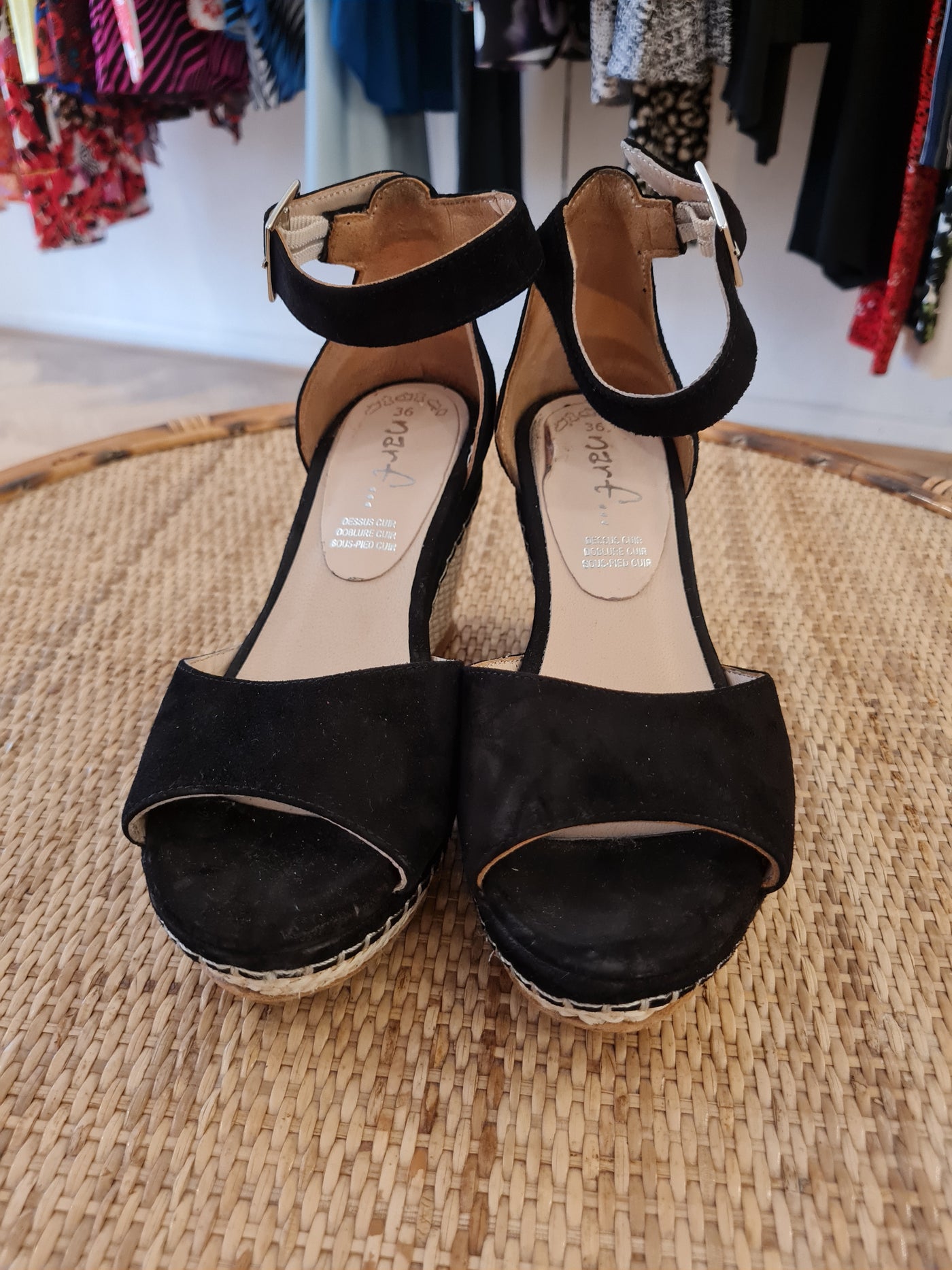 Narf Black Wedges 3