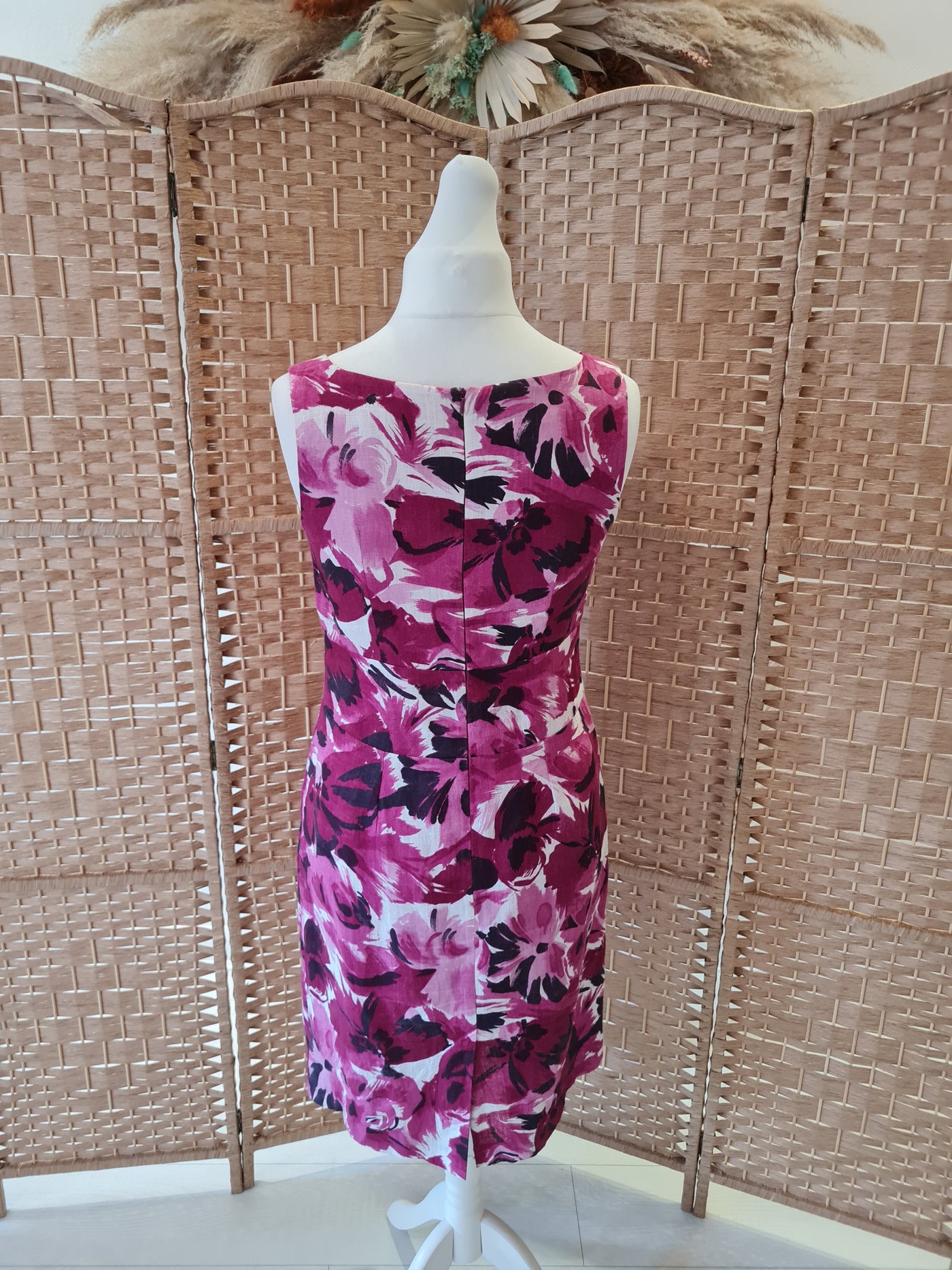 Laura Ashley Wine Floral Dress & Shrug 12