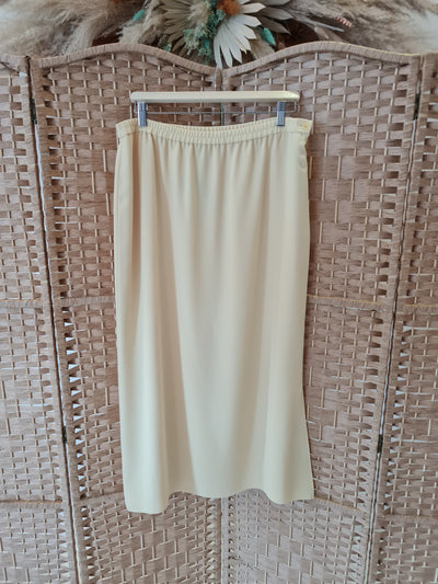 Frank Usher Lemon Maxi Skirt 18