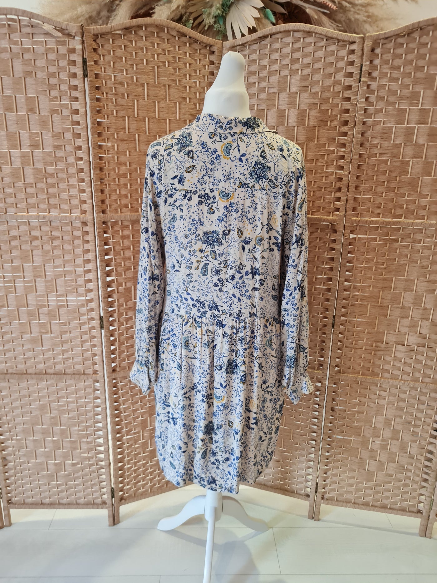 Part Two blue paisley tunic 12