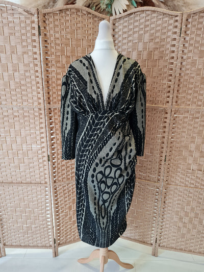 Kevan Jon Black Gold Dress 4