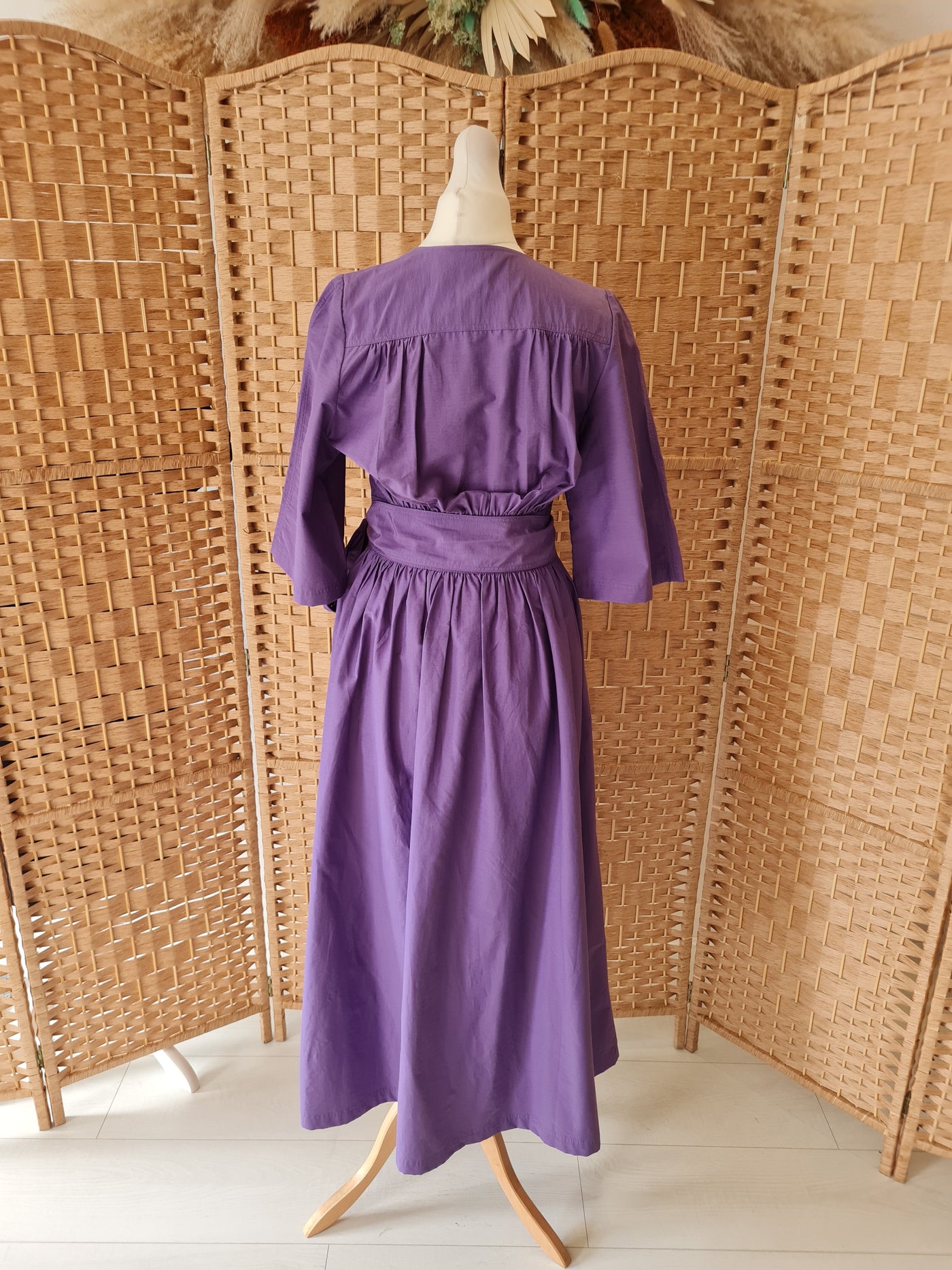 & Other Stories Purple Wrap Dress Size 36 NTW RRP £120