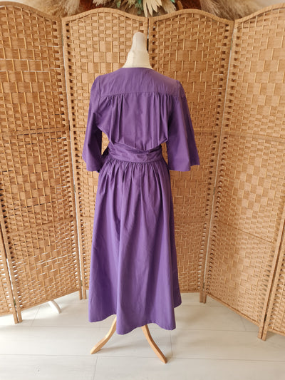 & Other Stories Purple Wrap Dress Size 36 NTW RRP £120