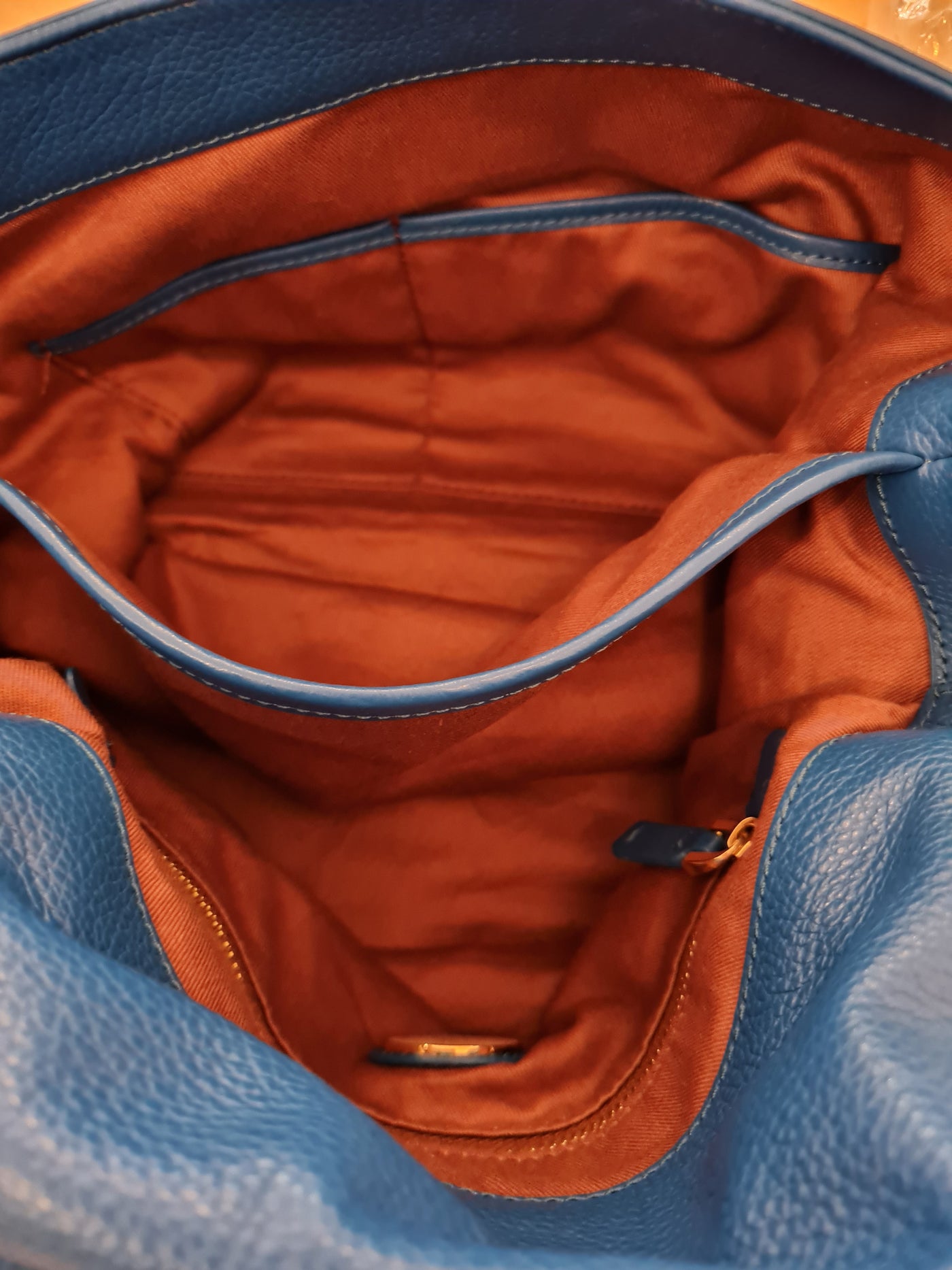 Coccinelle Teal Suede Liya Bag