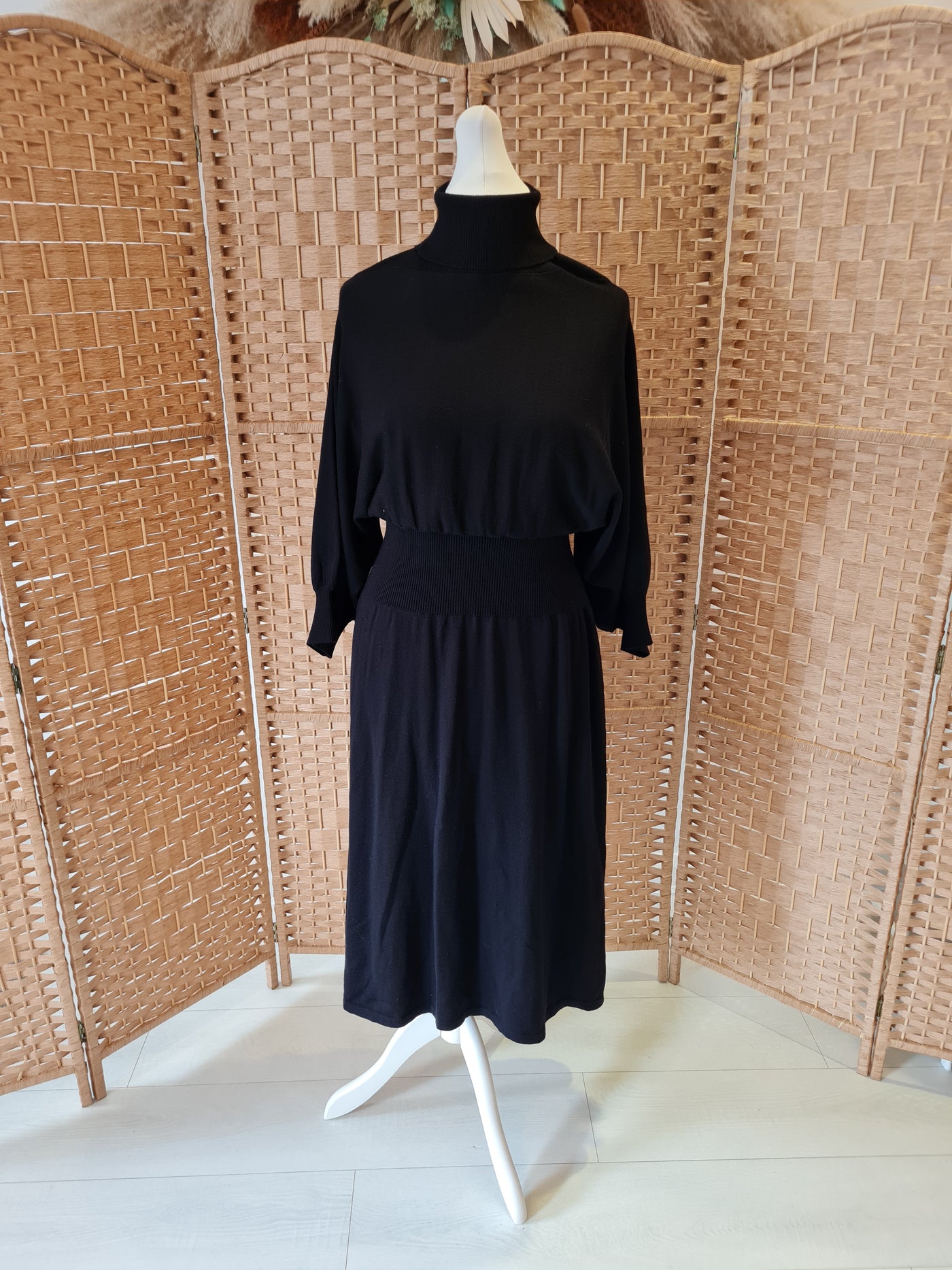 & Other Stories Black Woolen Dress M RRP £95